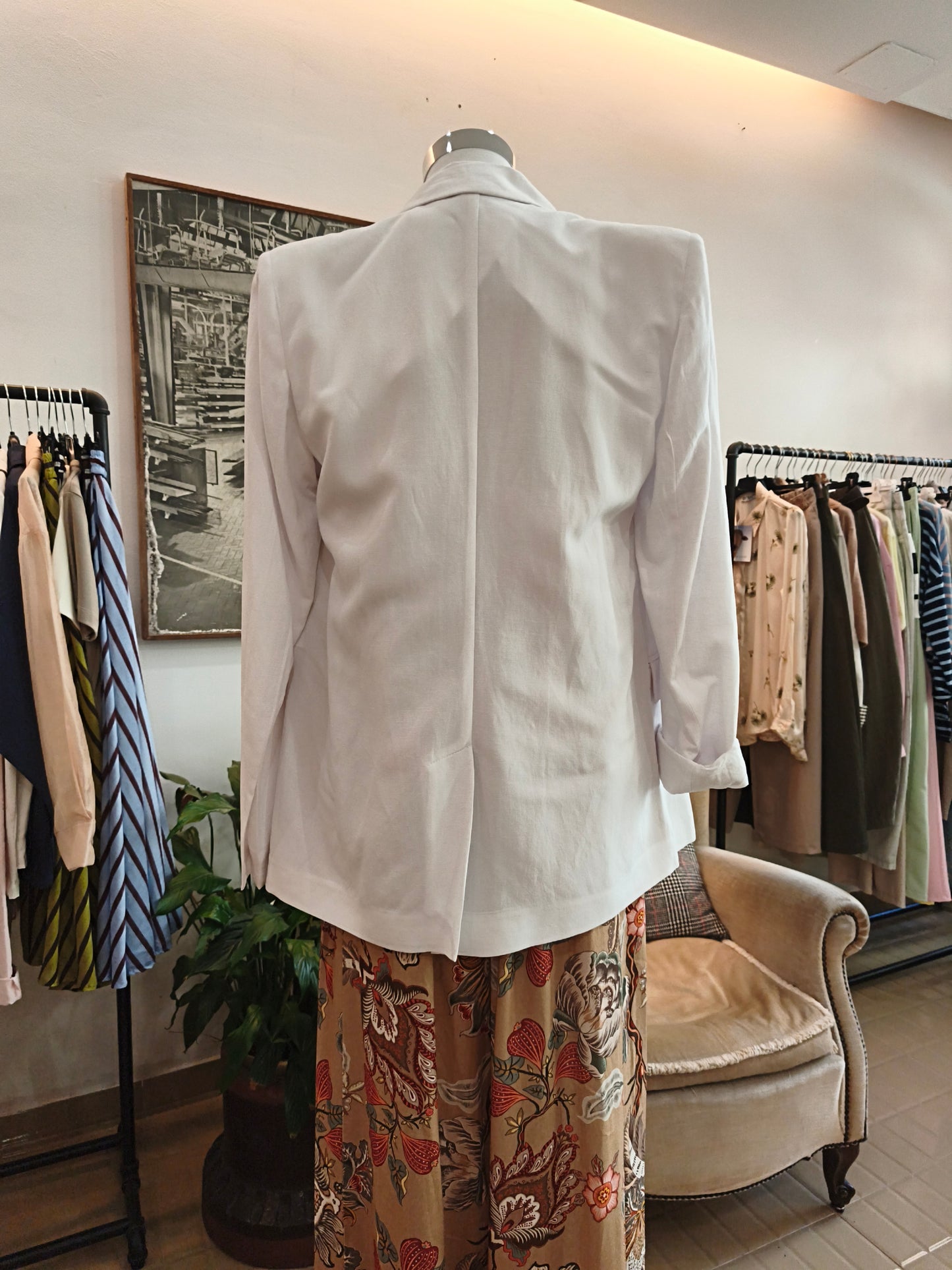 Blazer con spalline