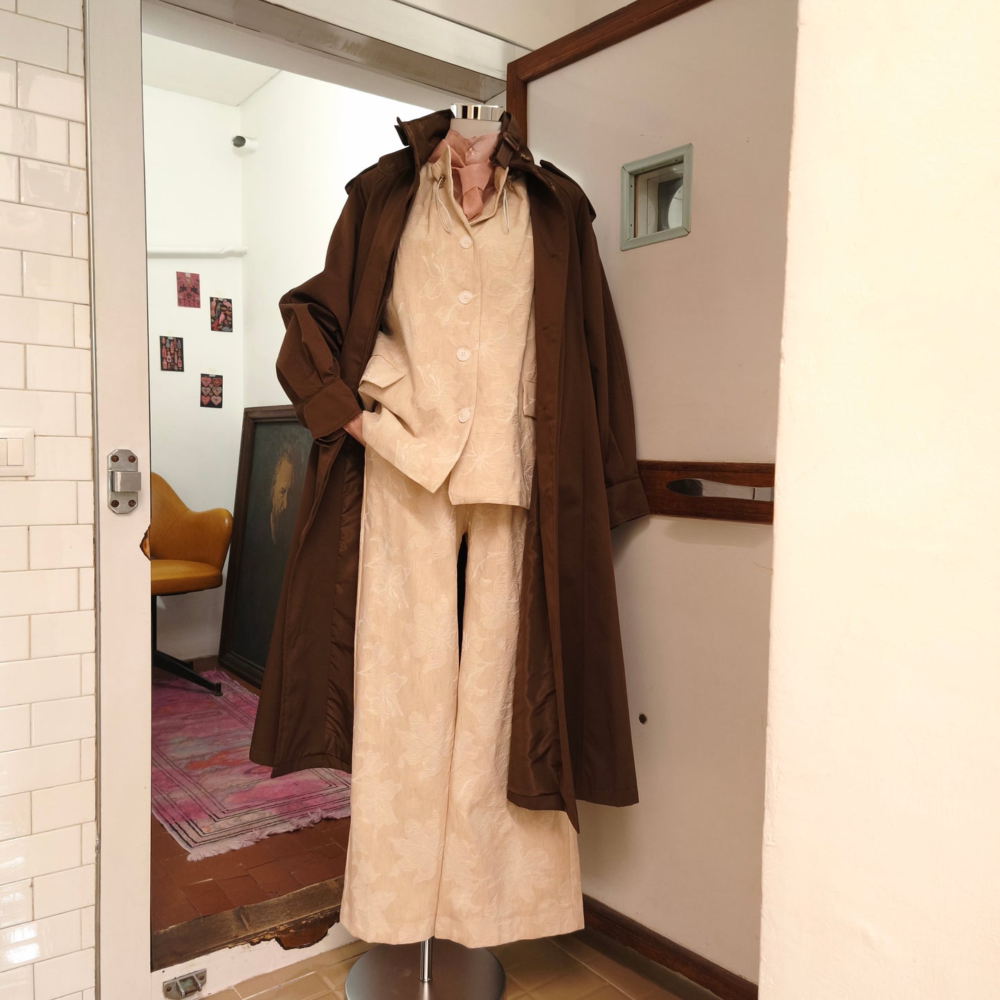 Pantalone broccato