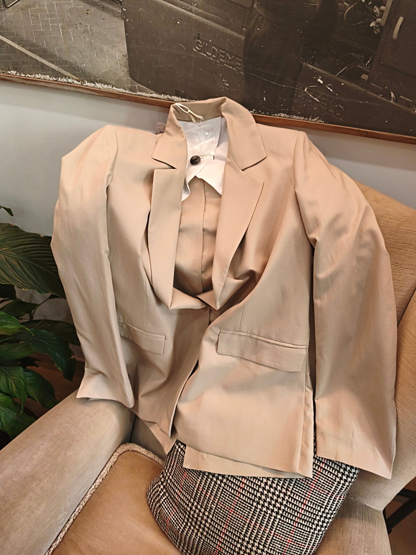 Blazer con spalline